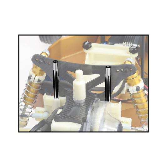 JCONCEPTS-RC10 DIAMOND WING TUBES, BLACK-2PC