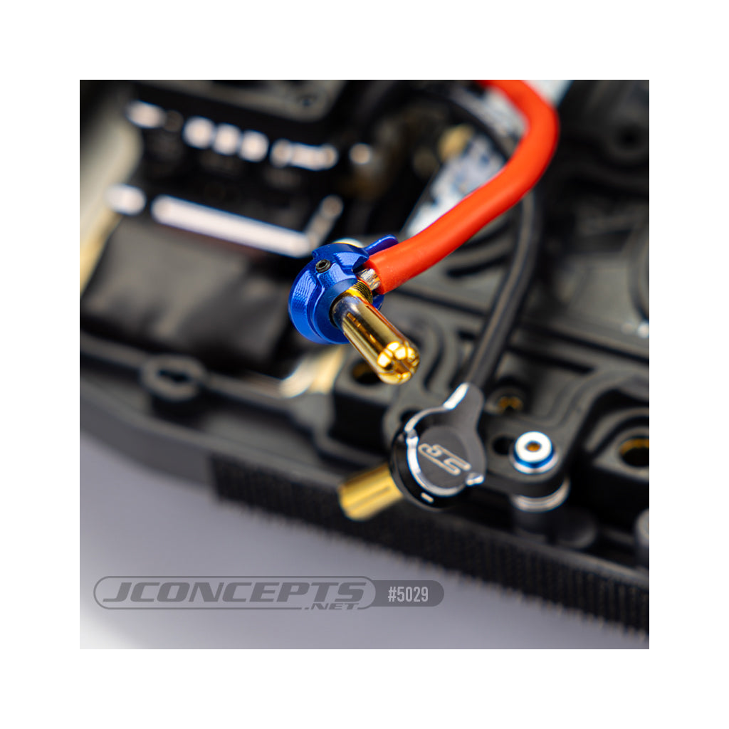 BATTERY PLUG PULL SET W/PLUGS 5MM BLUE + BLACK