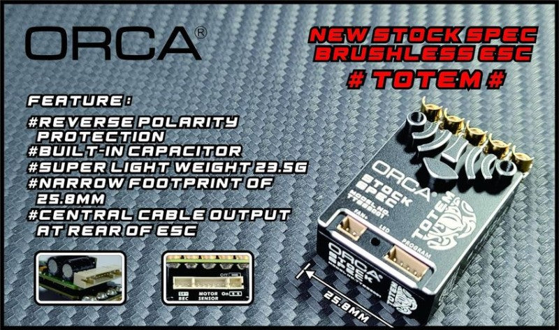ORCA Totem 2S – blinky pro electronic speed controller