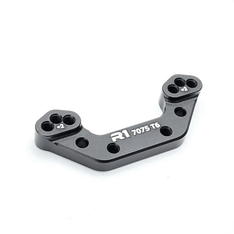 R1 Wurks – Black 7075 T6 aluminium rear ballstud mount – +2mm (AE B7)