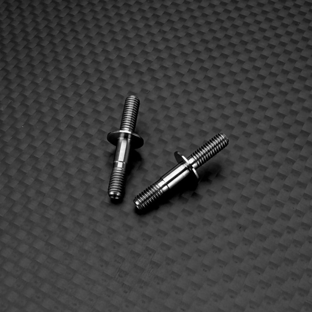 R1 WURKS – TITANIUM REAR LOWER SHOCK MOUNTS – PR (ALL AE OFF ROAD BUGGIES OR TRUCKS)