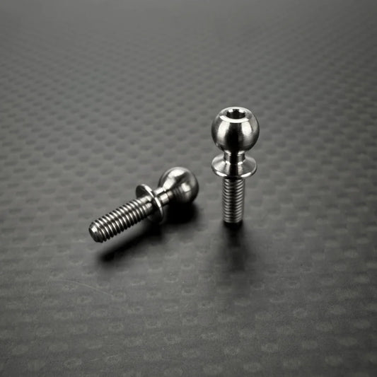 R1 WURKS – TITANIUM 5.5MM BALLSTUDS – 8MM – PR (AE B6, B7, T6, SC6, B74, B84 AND R1 DC1)