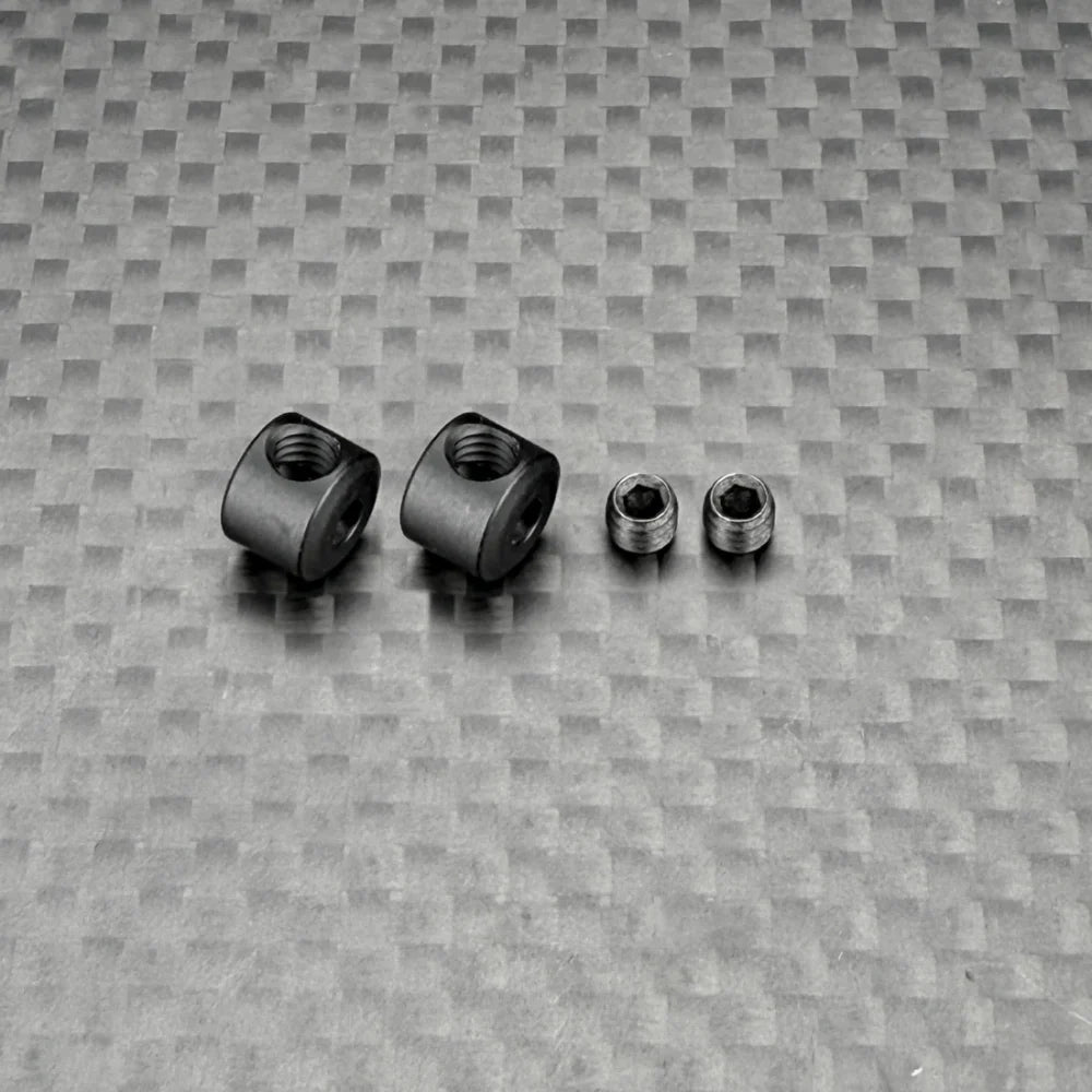 R1 WURKS – BLACK 7075 T6 ALUMINIUM SWAY BAR CENTERING COLLARS – PR (R1B)