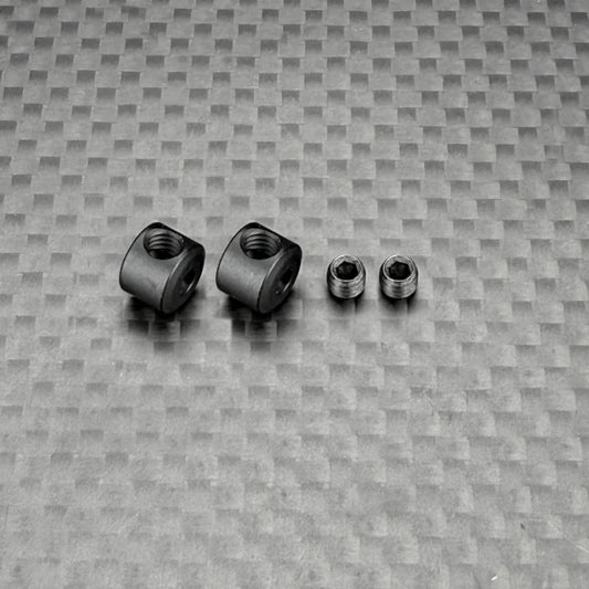 R1 WURKS – BLACK 7075 T6 ALUMINIUM SWAY BAR CENTERING COLLARS – PR (R1B)