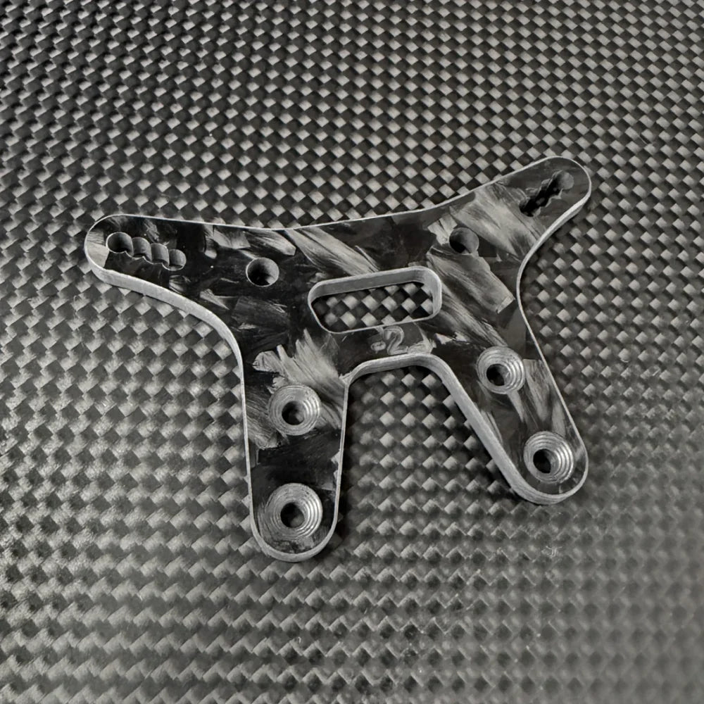 R1 WURKS – FORGED CARBON FIBRE -2MM FRONT SHOCK TOWER (R1B)