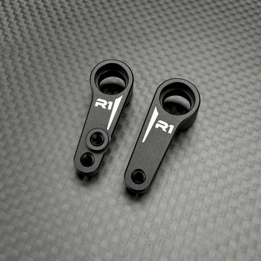 R1 WURKS – BLACK ALUMINIUM STEERING BELLCRANKS – PR (R1B)