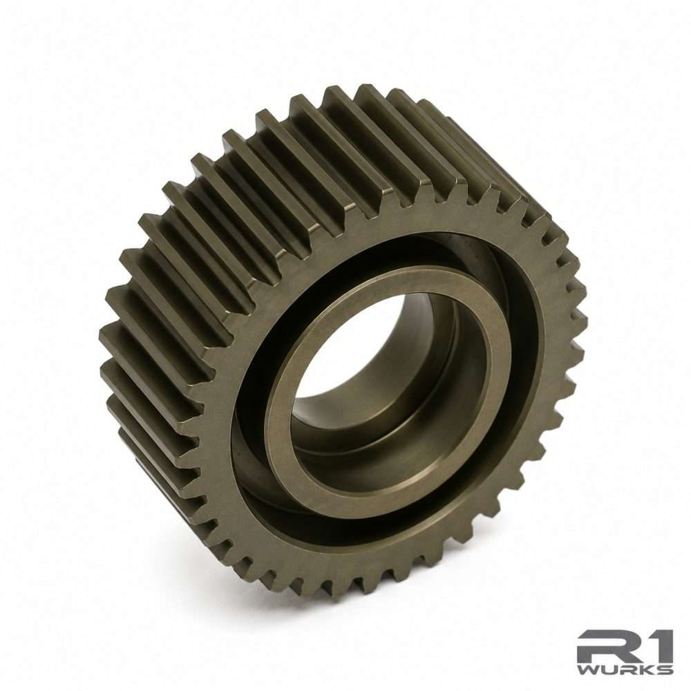 R1 Wurks – Hard Coated aluminium idler gear – 39 tooth (R1B or DC1)