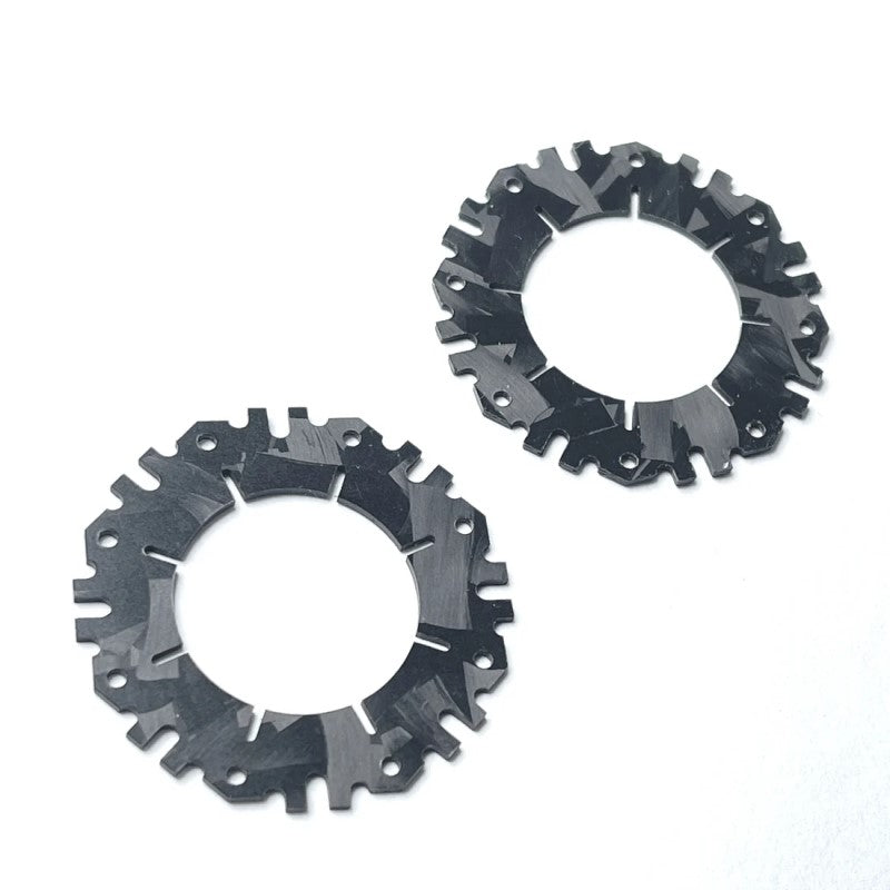 R1 WURKS – FORGED CARBON OCTALOCK 19MM INNER SLIPPER PADS – PR (ASSOCIATED B6, B7, B74.2)