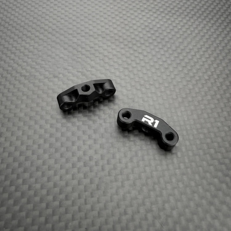 R1 Wurks – Black 7075 T6 Aluminium Rear Hub Ballstud Mounts – pr (R1B)