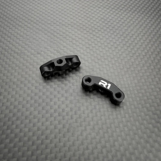 R1 Wurks – Black 7075 T6 Aluminium Rear Hub Ballstud Mounts – pr (R1B)