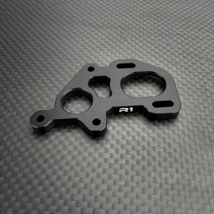 R1 Wurks – Black 7075 T6 Aluminium Motor Mount Plate (R1B)