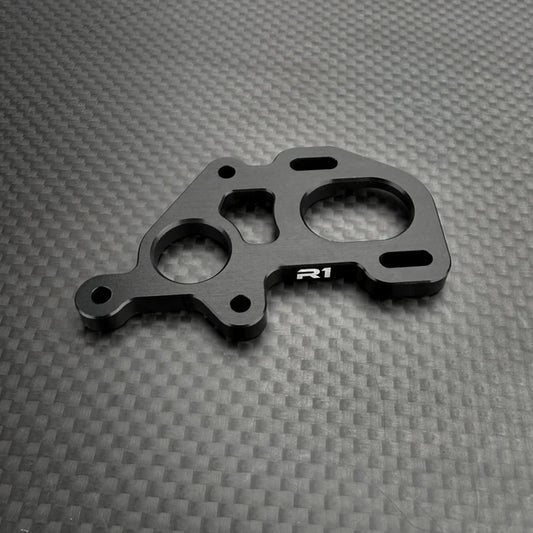 R1 Wurks – Black 7075 T6 Aluminium Motor Mount Plate (R1B)