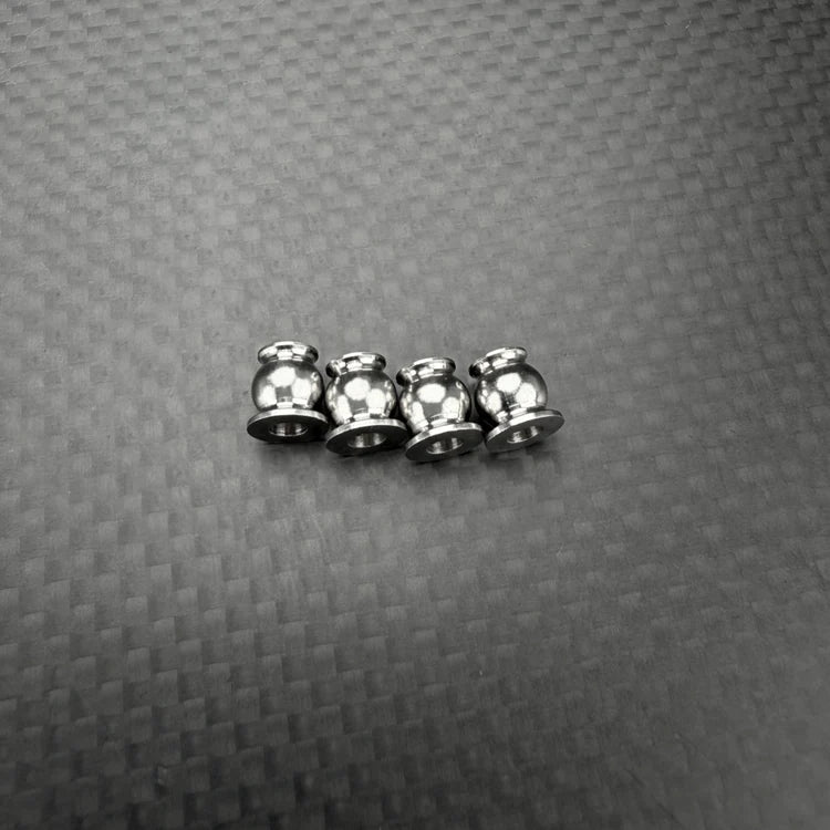 R1 Wurks – Stainless Steel Lower Shock Pivot Balls – 4 pcs (R1B)