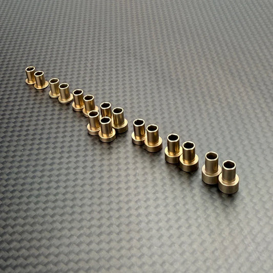 R1 Wurks – Hard Anodised 7075 T6 Aluminium Caster Block Hat Bushing Set – 16 pcs (R1B)