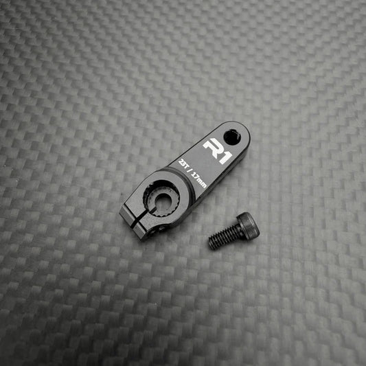 R1 Wurks – Black 7075 T6 Aluminium Clamping Servo Horn – 23T (R1B)