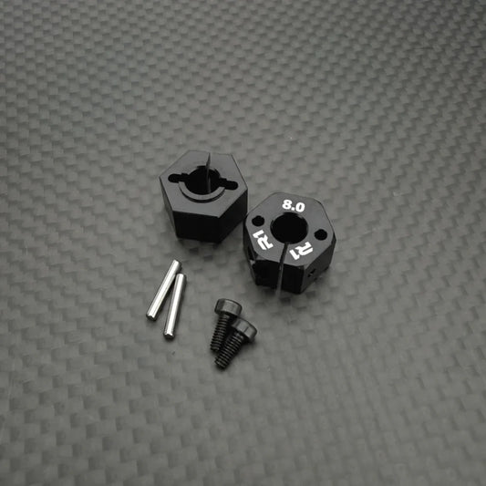 R1 Wurks – Black 7075 T6 Aluminium Clamping Wheel Hexs – 8.0mm – pr (R1B)