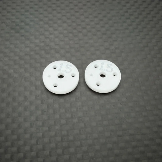 R1 Wurks – CNC Machined 13mm Shock Pistons – 2.0mm thick – 1.5mm x 3 hole (R1B)
