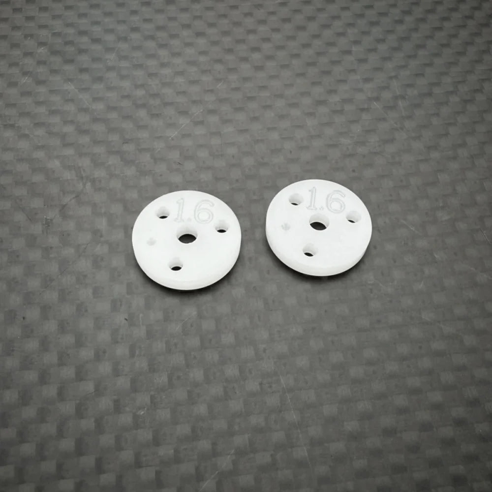 R1 Wurks – CNC Machined 13mm Shock Pistons – 2.0mm thick – 1.6mm x 3 hole (R1B)