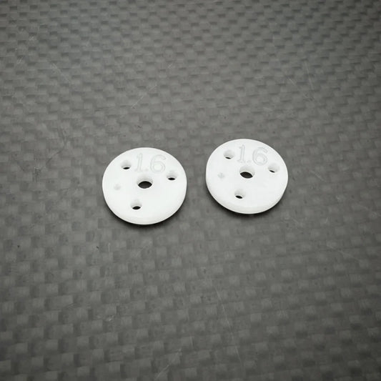 R1 Wurks – CNC Machined 13mm Shock Pistons – 2.0mm thick – 1.6mm x 3 hole (R1B)