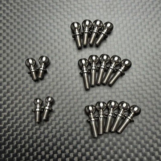 R1 Wurks – Titanium ball stud set – Carpet Spec – 18 pcs (R1B)
