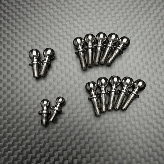 R1 Wurks – Titanium ball stud set – Dirt Spec – 14 pcs (R1B)