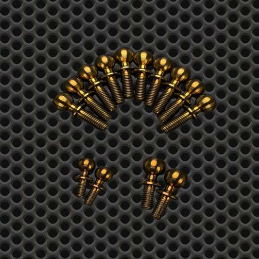 R1 Wurks – Bronze Titanium ball stud set – Dirt Spec – 14 pcs (R1B)