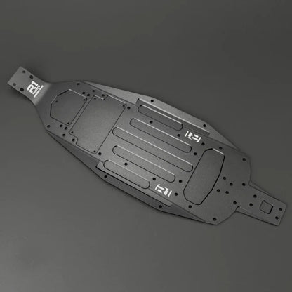 R1 Wurks – Black 7075 T6 Hard Anodised Aluminium Chassis – -4mm (R1B)