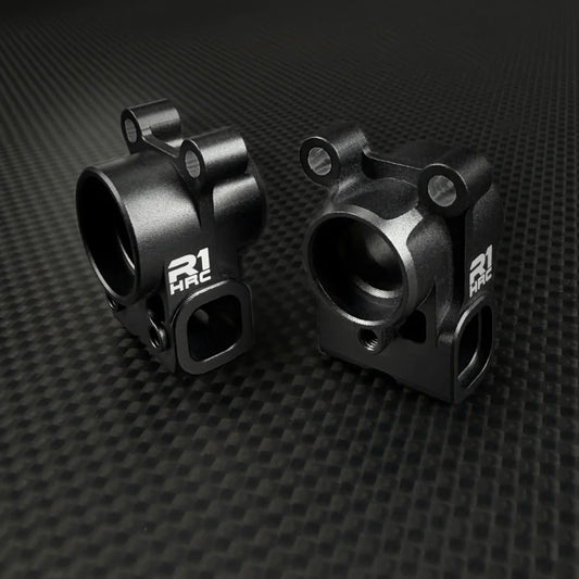 R1 Wurks – Black aluminium rear hub set – HRC – pr (R1B)