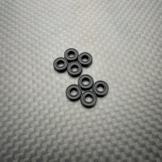 R1 Wurks – high performance low friction shock shaft X-rings – 2.9mm x 1.78mm for 3mm shafts – 8 pcs (all AE or R1 vehicles)
