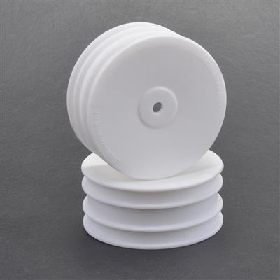 Wheel; Hex Front - White - 4wd - pr