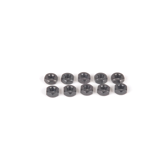 SPEED PACK M3 ALLOY NUTS - BLACK - PK10